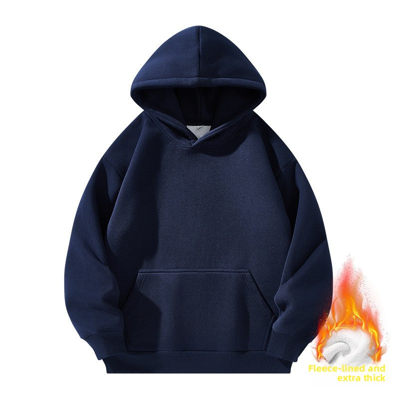 Heavyweight Fleece Lined Hooded Sweatshirt for Men and Women