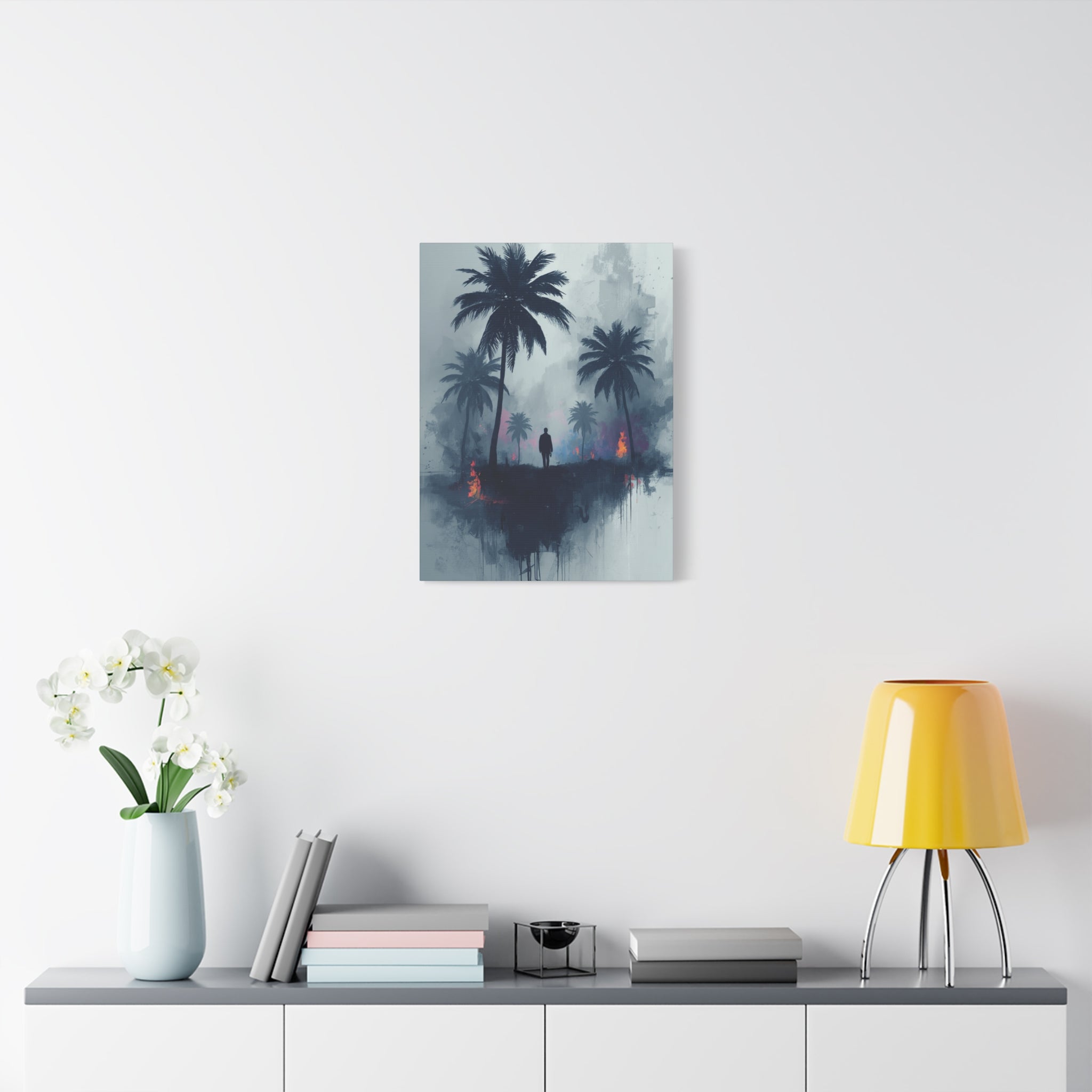 Surreal Palm Island Matte Canvas Wall Art — Stretched 1.25"