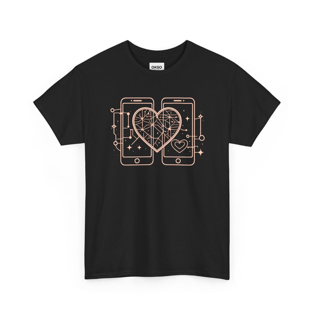 Tech Love T‑Shirt — Heartphone Graphic Tee (Valentine’s Day Gift)