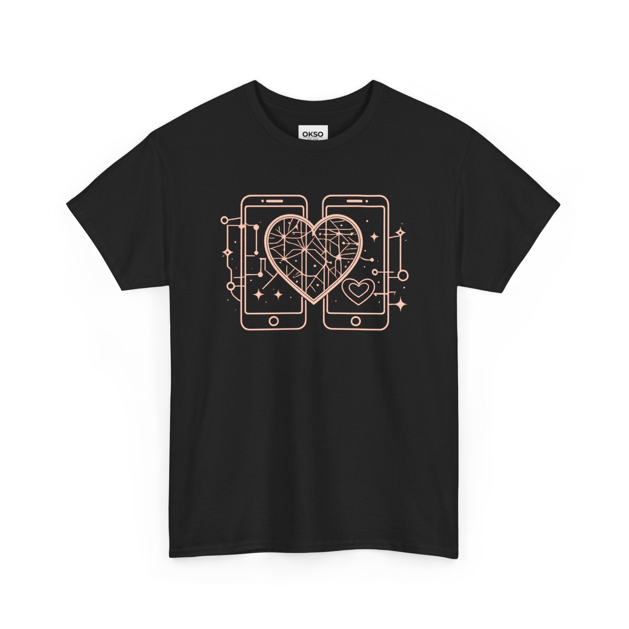 Tech Love T‑Shirt — Heartphone Graphic Tee (Valentine’s Day Gift)
