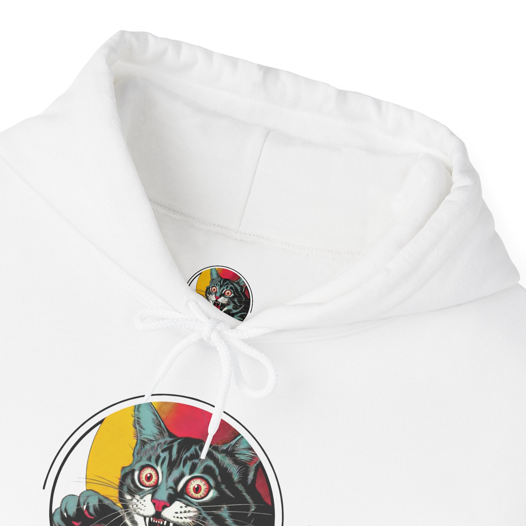 Cat Lover Hoodie — "Don't Touch My Cat" Vintage Graphic Pullover