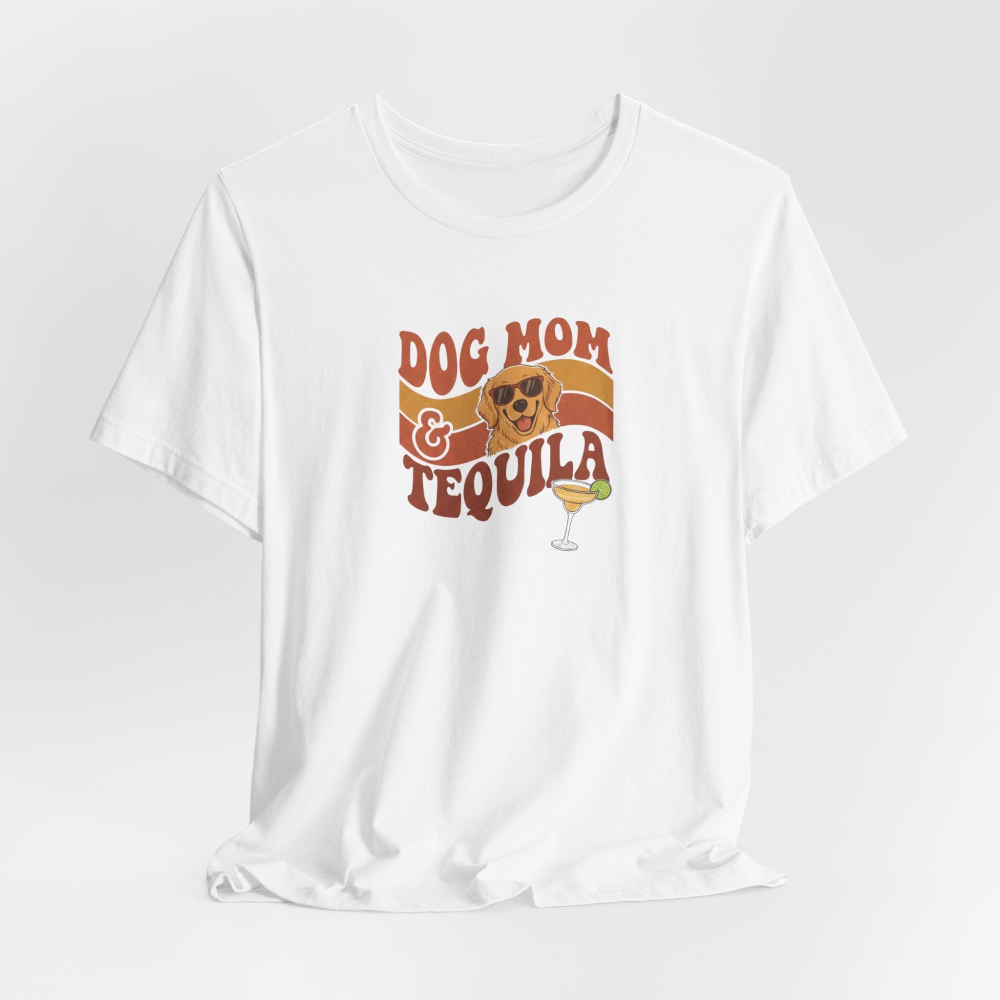 Dog Mom & Tequila T-Shirt — Funny Retro Graphic Tee for Dog Lovers