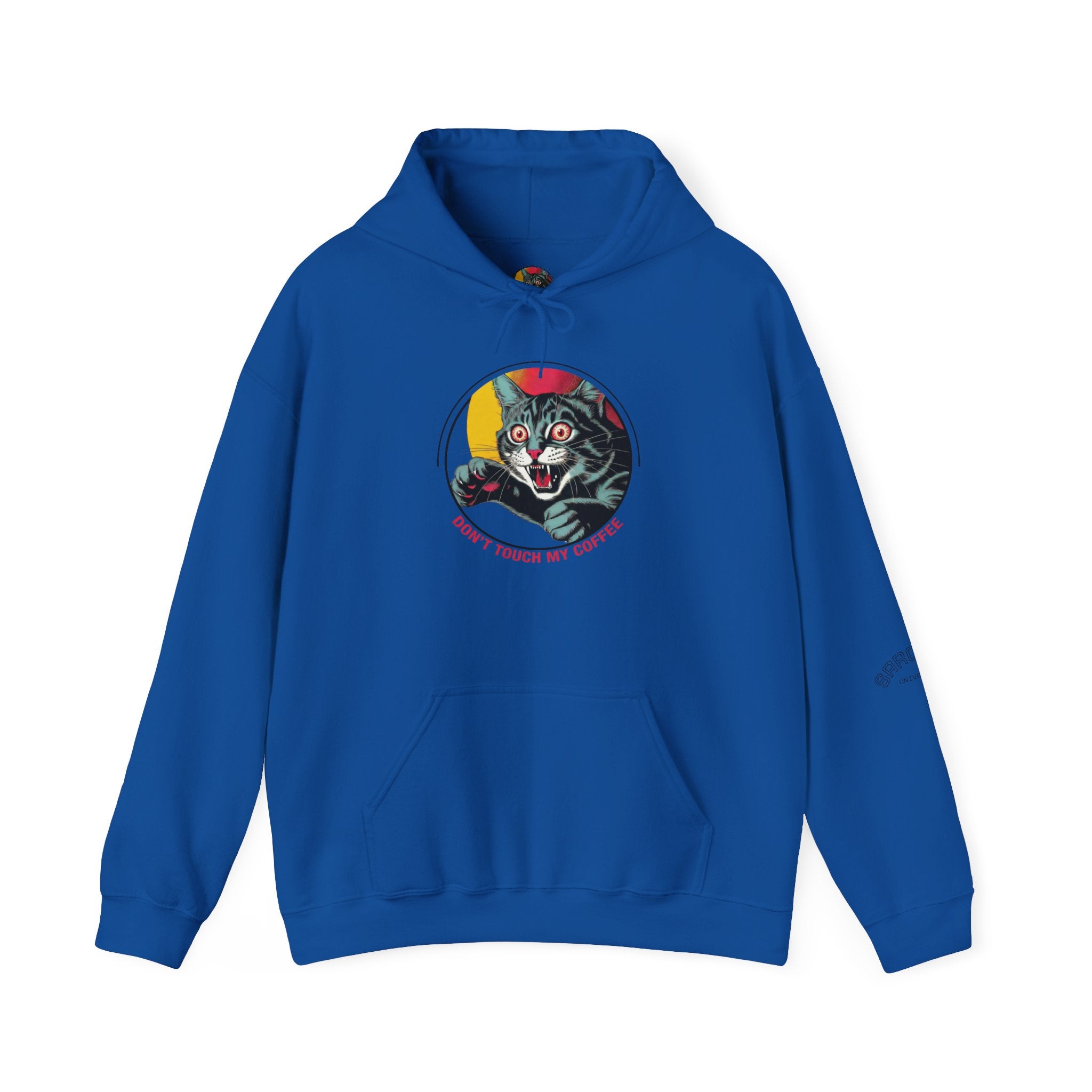 Cat Lover Hoodie — "Don't Touch My Cat" Vintage Graphic Pullover