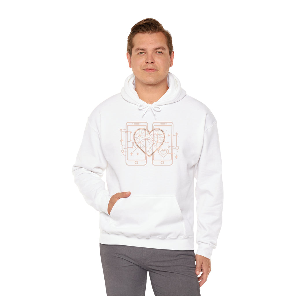 Smartphone Heart Hoodie – Matching Tech Love Pullover