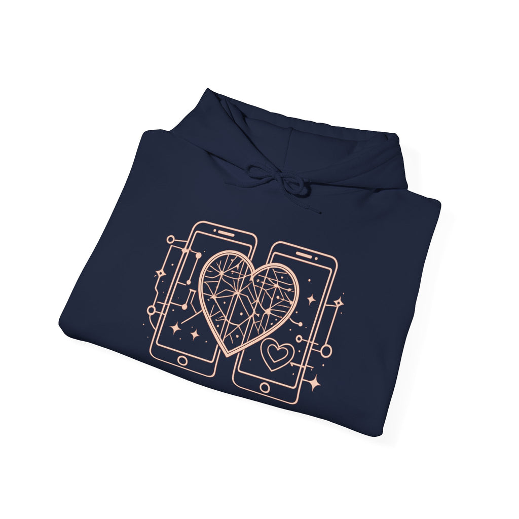 Smartphone Heart Hoodie – Matching Tech Love Pullover