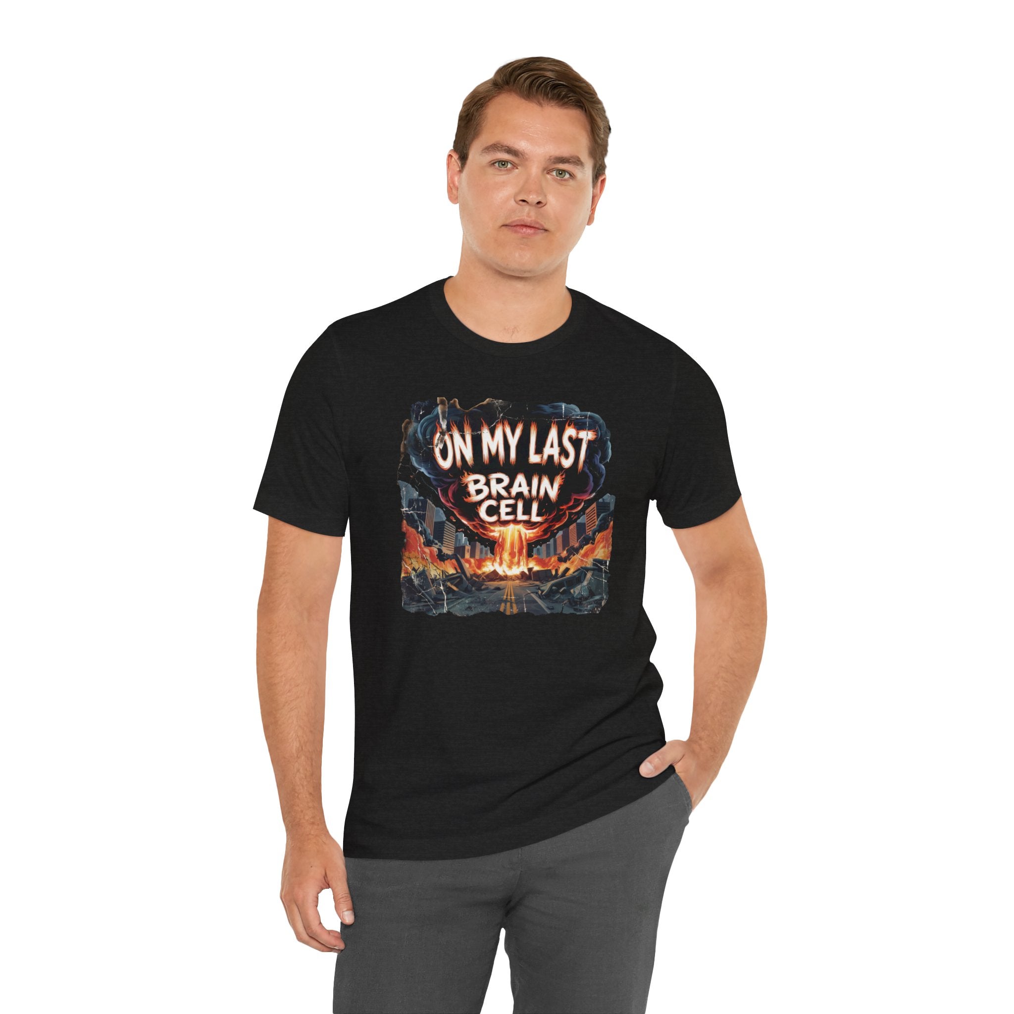 On My Last Brain Cell Tee — Retro Apocalypse Graphic T‑Shirt