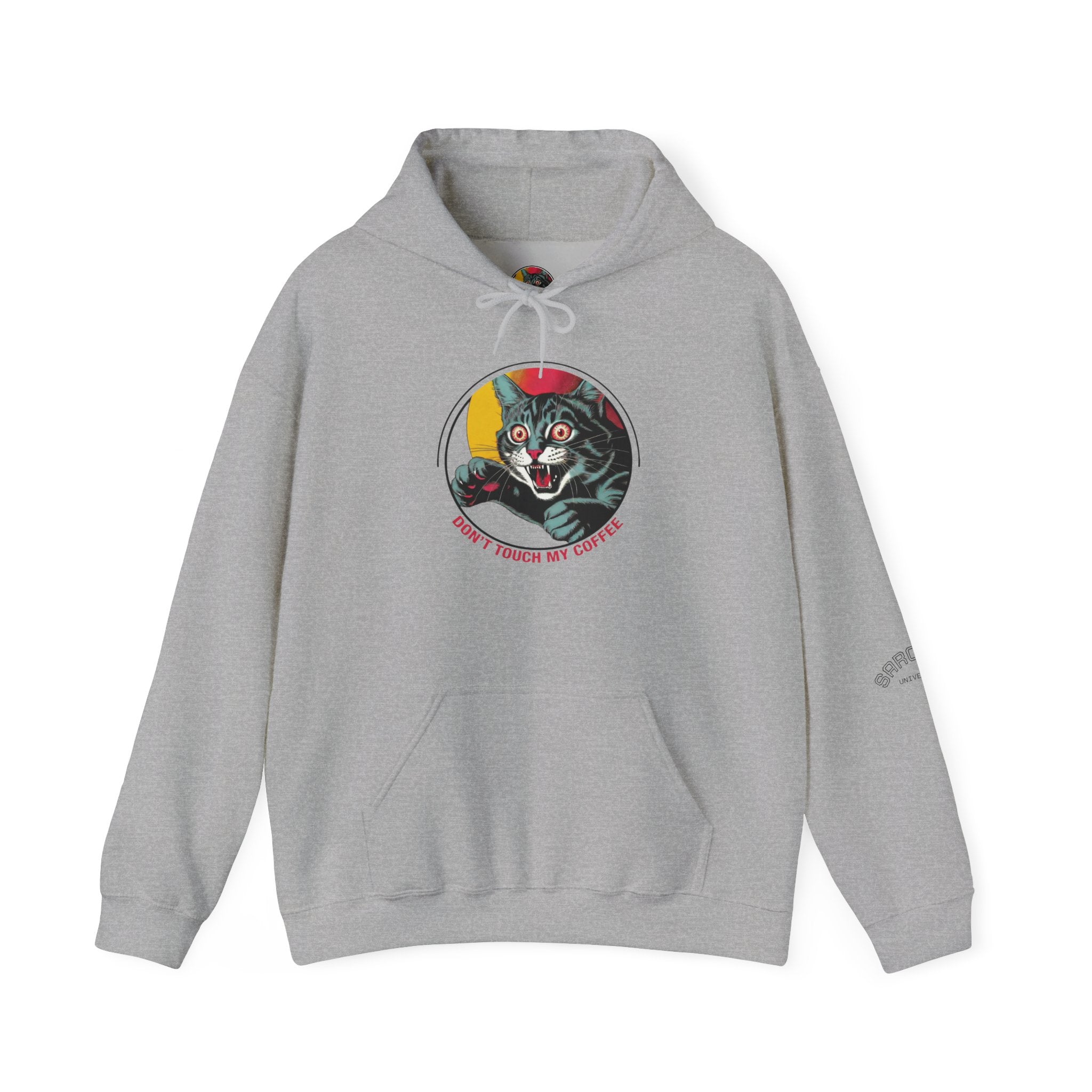 Cat Lover Hoodie — "Don't Touch My Cat" Vintage Graphic Pullover