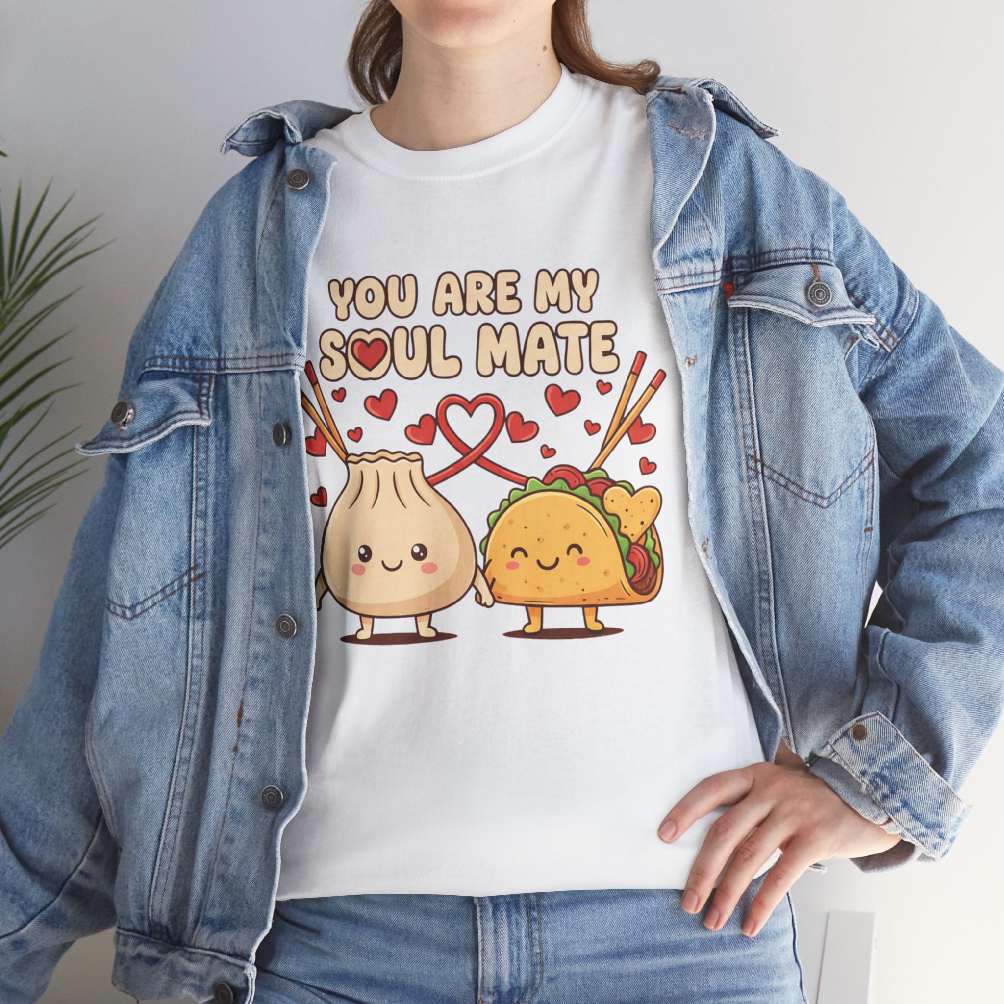 T-Shirt — "You Are My Soul Mate" Cute Dumpling & Taco Valentine Tee