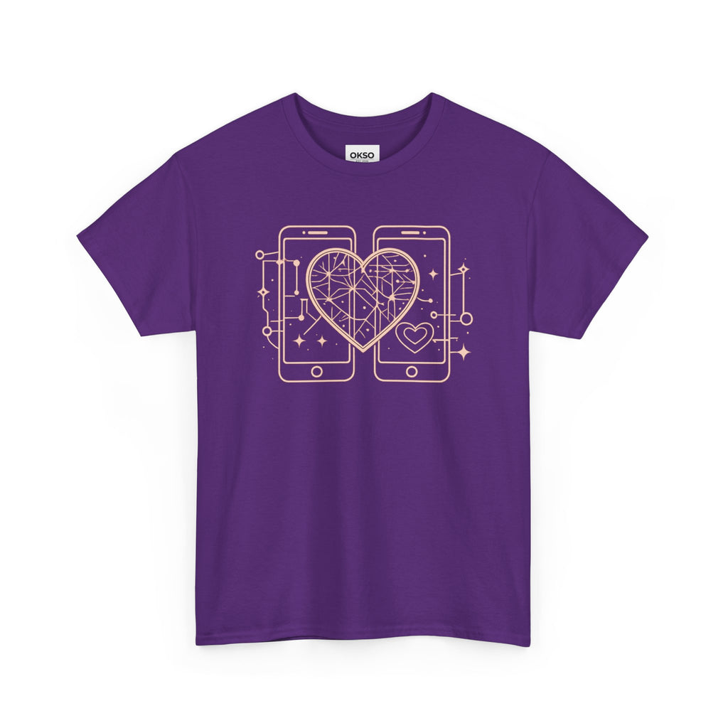Tech Love T‑Shirt — Heartphone Graphic Tee (Valentine’s Day Gift)