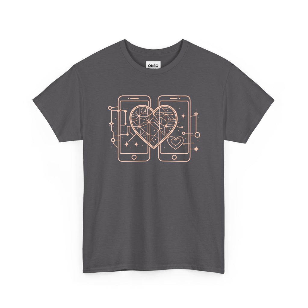Tech Love T‑Shirt — Heartphone Graphic Tee (Valentine’s Day Gift)