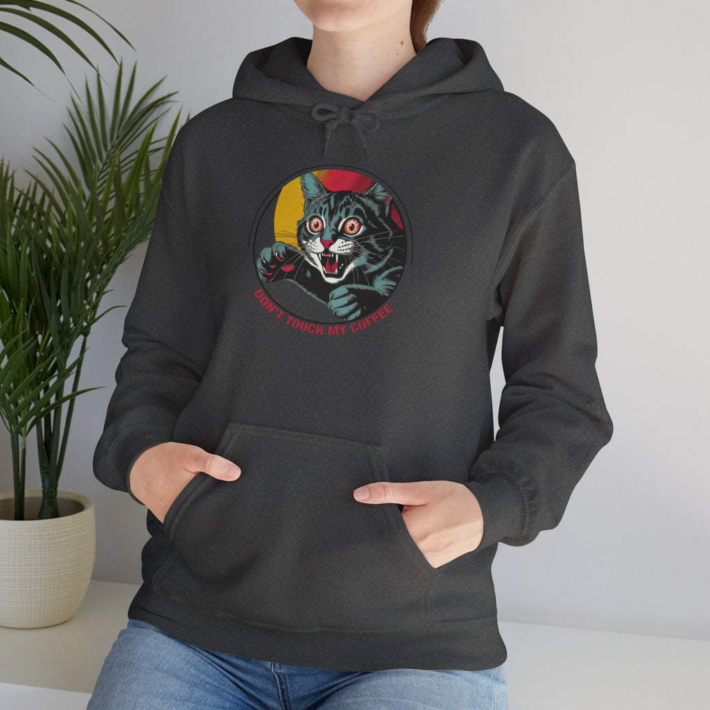 Cat Lover Hoodie — "Don't Touch My Cat" Vintage Graphic Pullover