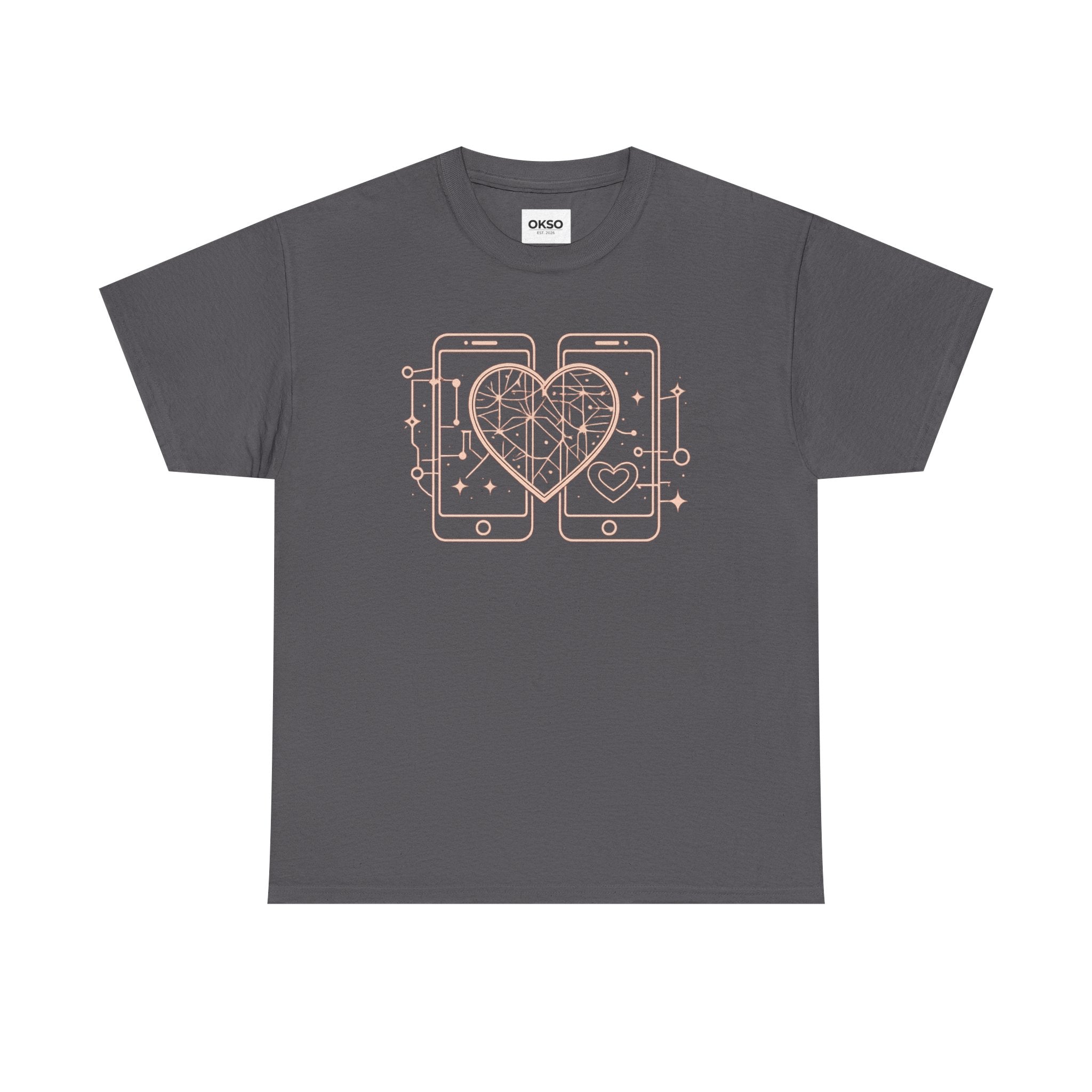 Tech Love T‑Shirt — Heartphone Graphic Tee (Valentine’s Day Gift)