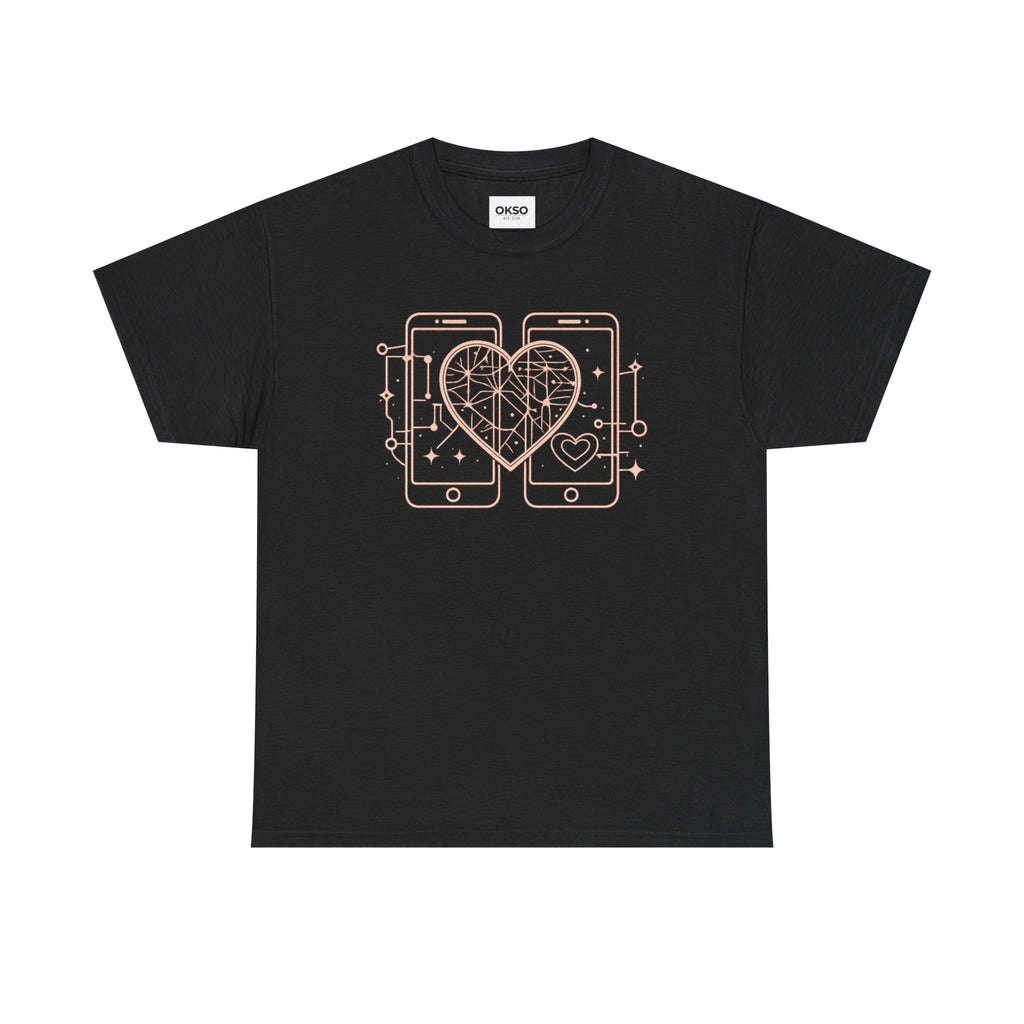 Tech Love T‑Shirt — Heartphone Graphic Tee (Valentine’s Day Gift)