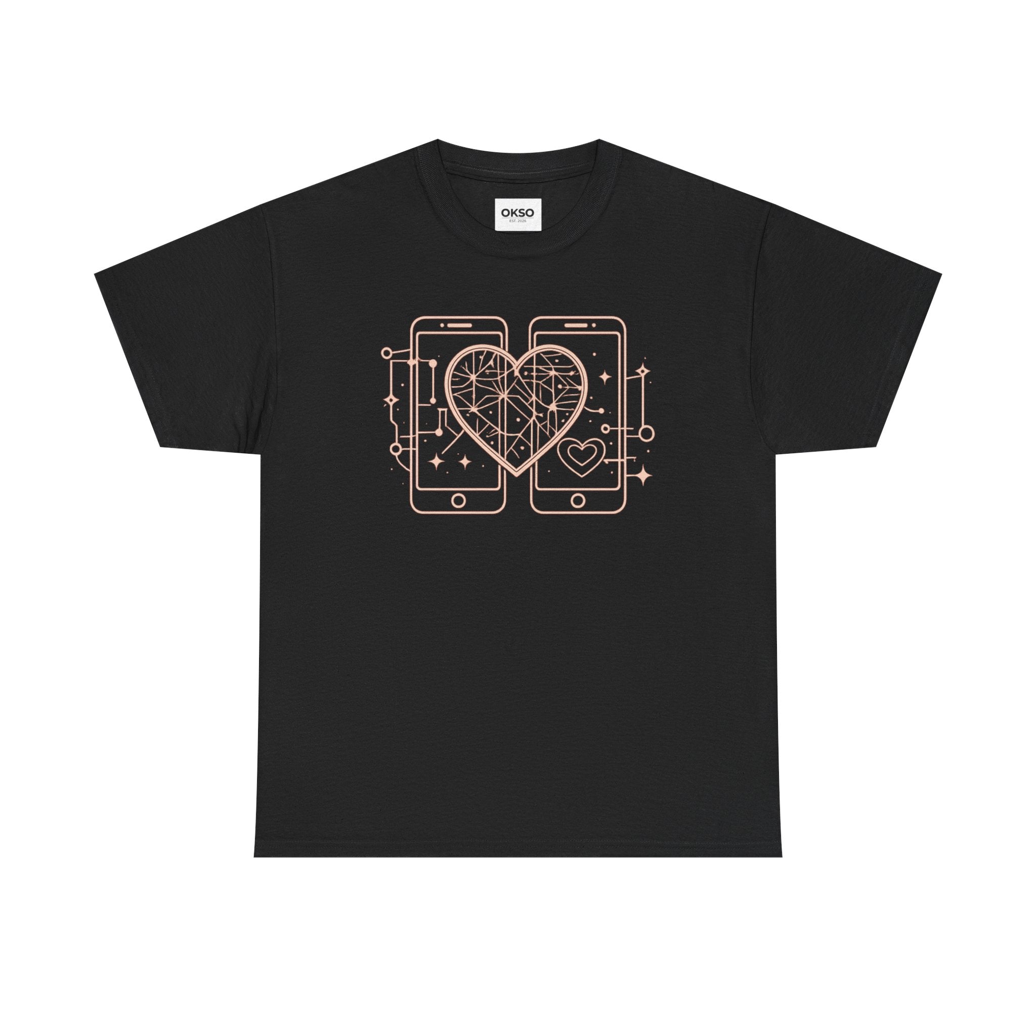 Tech Love T‑Shirt — Heartphone Graphic Tee (Valentine’s Day Gift)