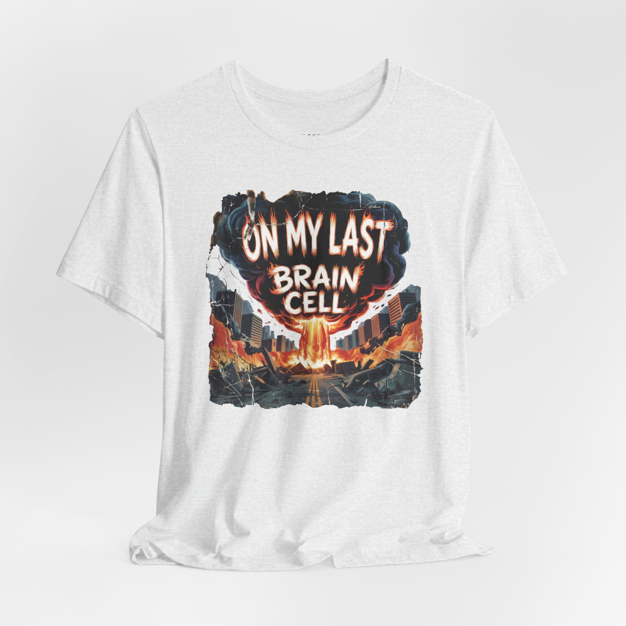 On My Last Brain Cell Tee — Retro Apocalypse Graphic T‑Shirt