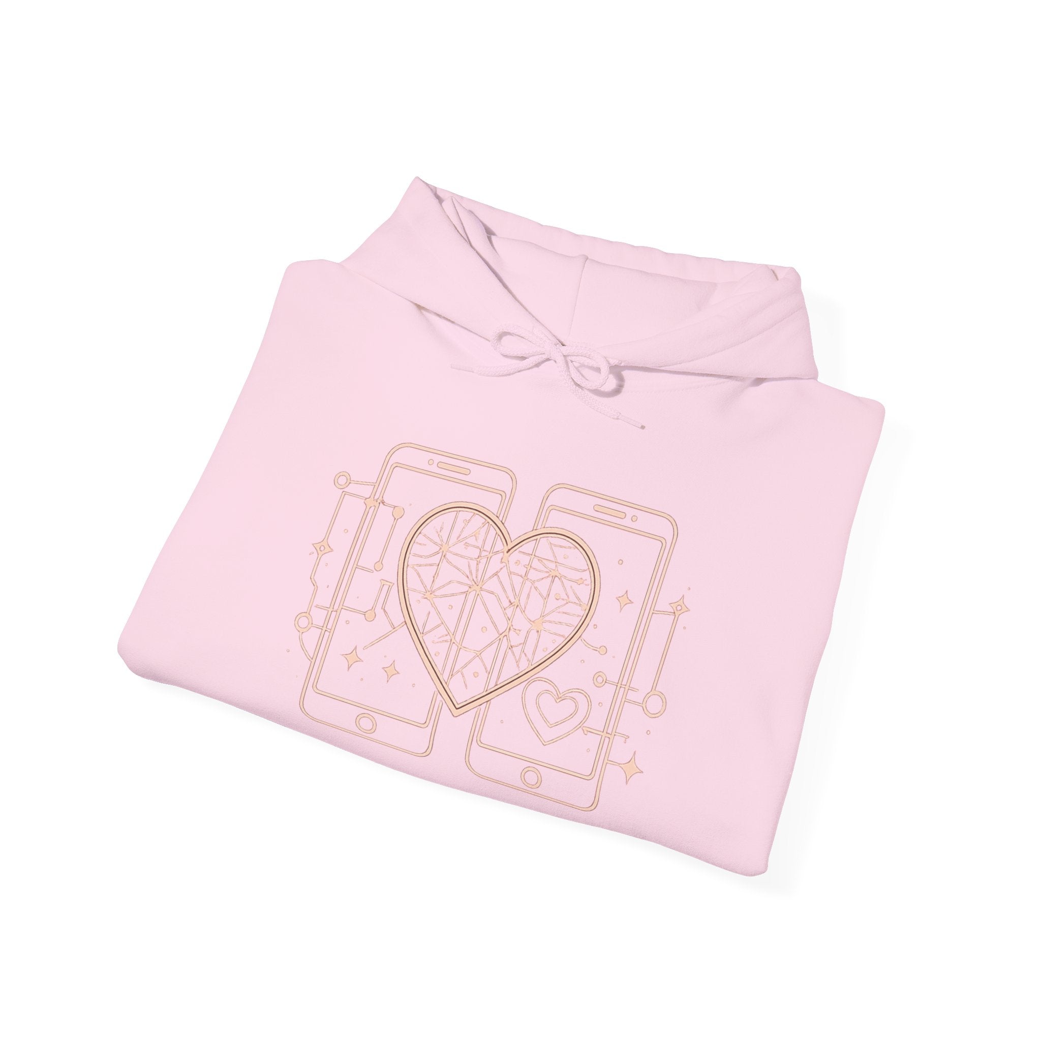 Smartphone Heart Hoodie – Matching Tech Love Pullover