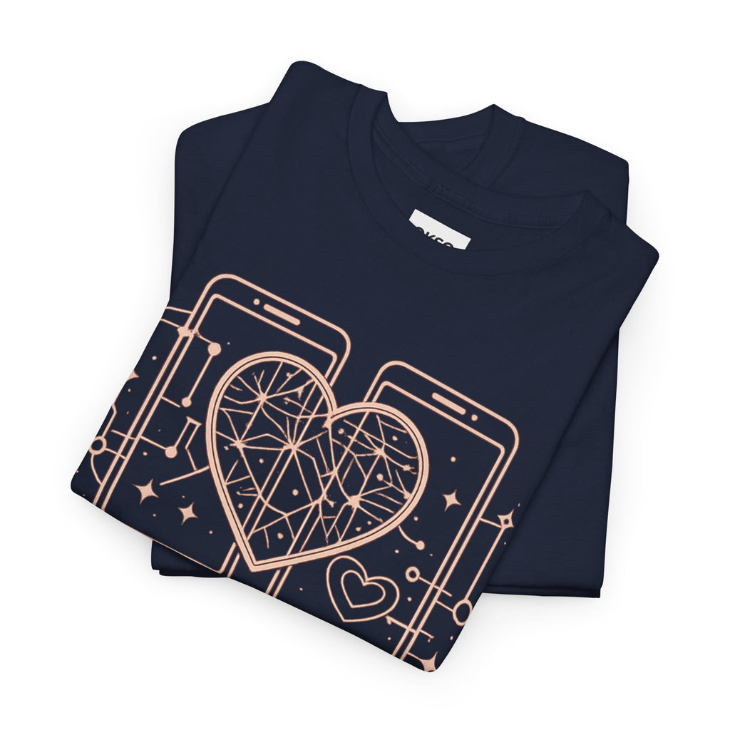 Tech Love T‑Shirt — Heartphone Graphic Tee (Valentine’s Day Gift)