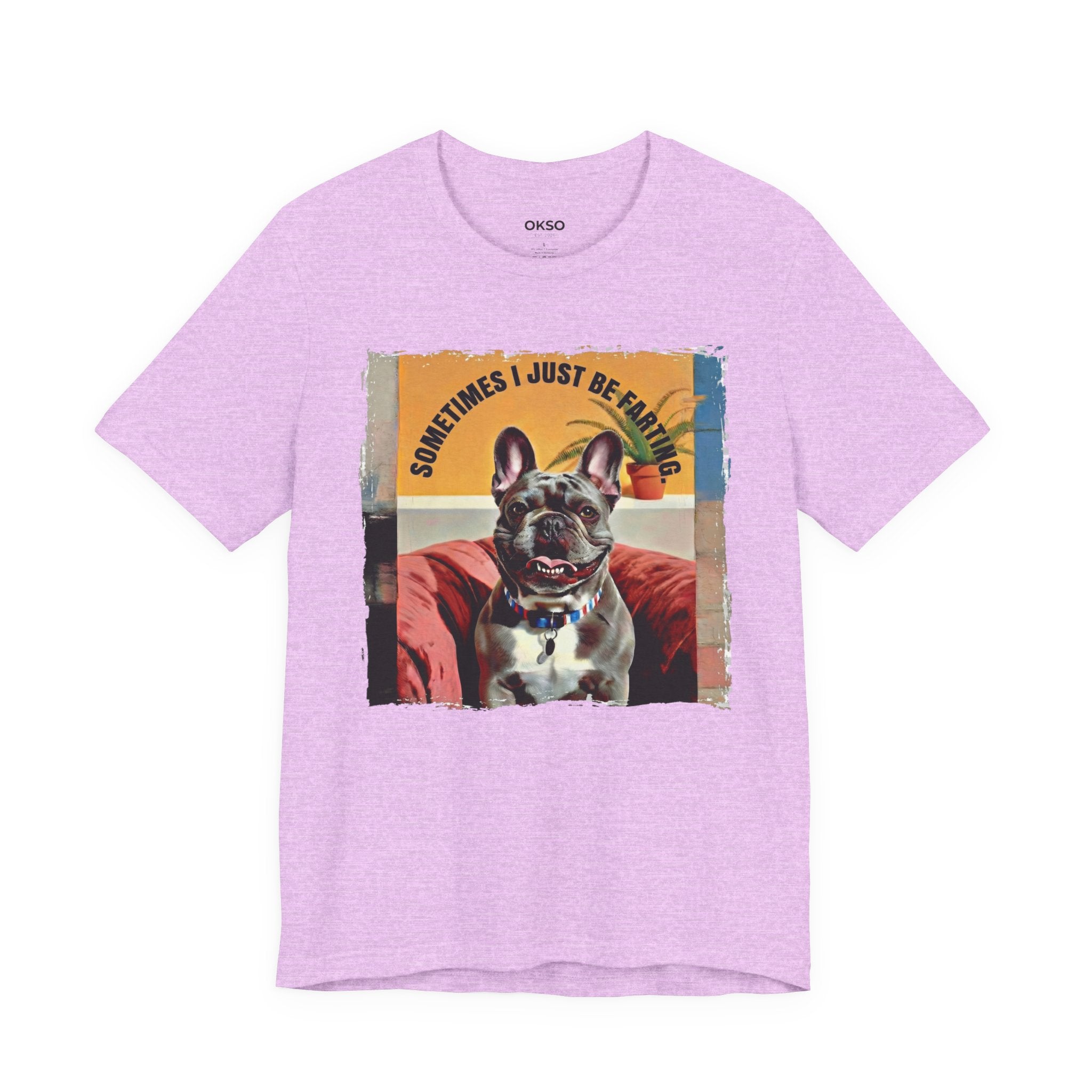 French Bulldog Tee — "Sometimes I Just Be Farting" Cute Pet Graphic T-Shirt