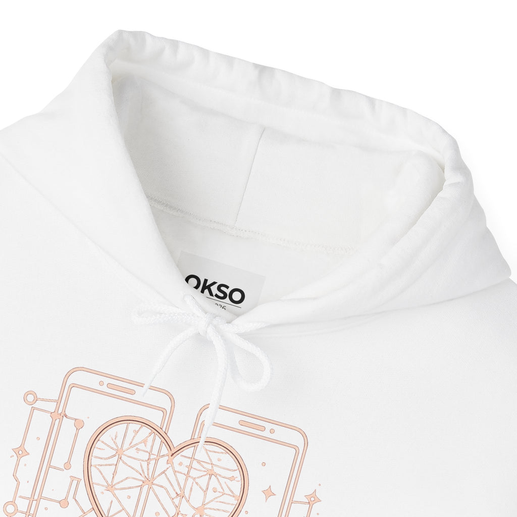 Smartphone Heart Hoodie – Matching Tech Love Pullover