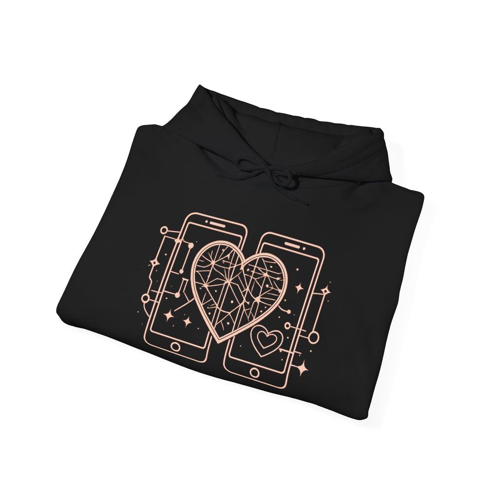 Smartphone Heart Hoodie – Matching Tech Love Pullover