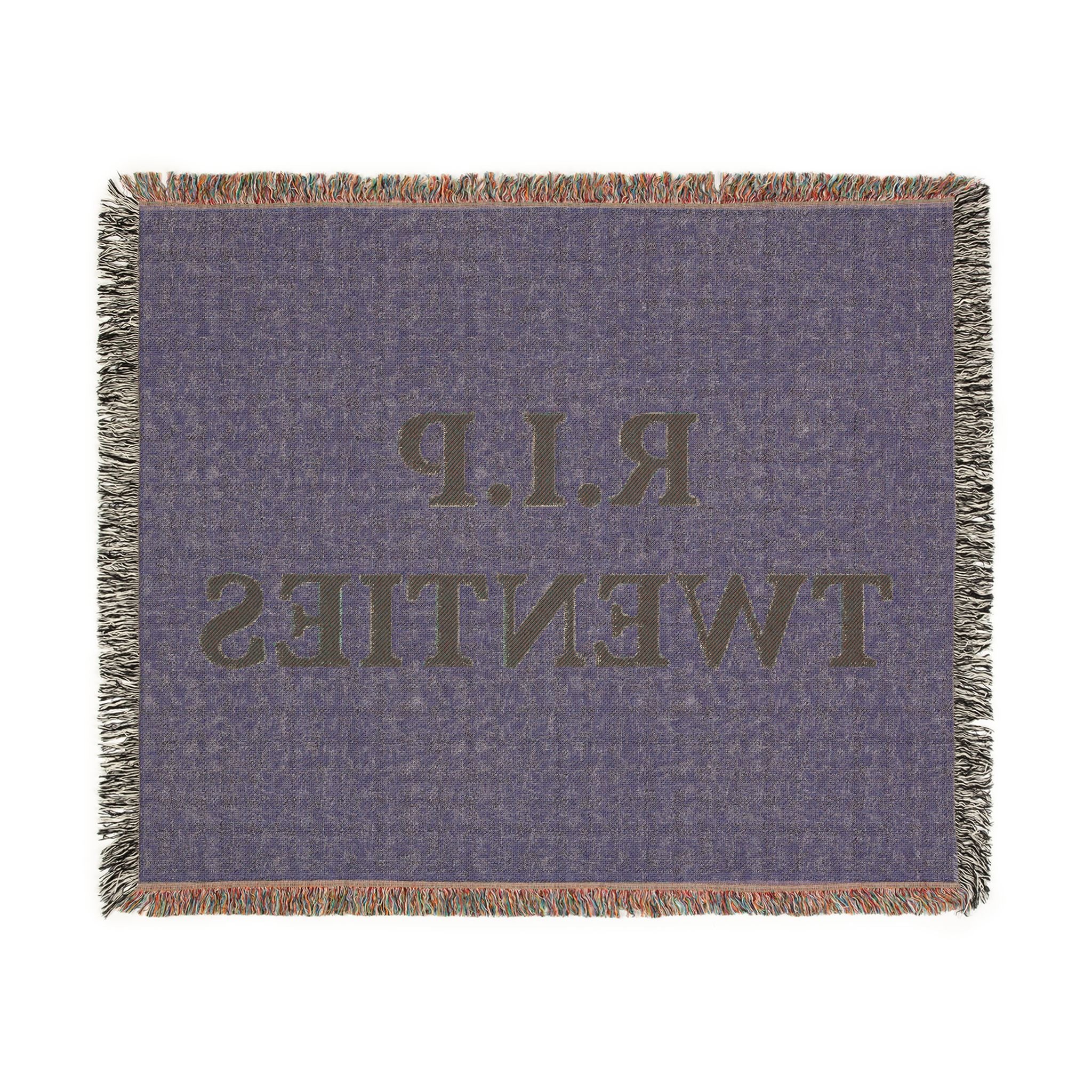 R.I.P. Twenties Woven Blanket — Nostalgic Retro Throw for New Adults