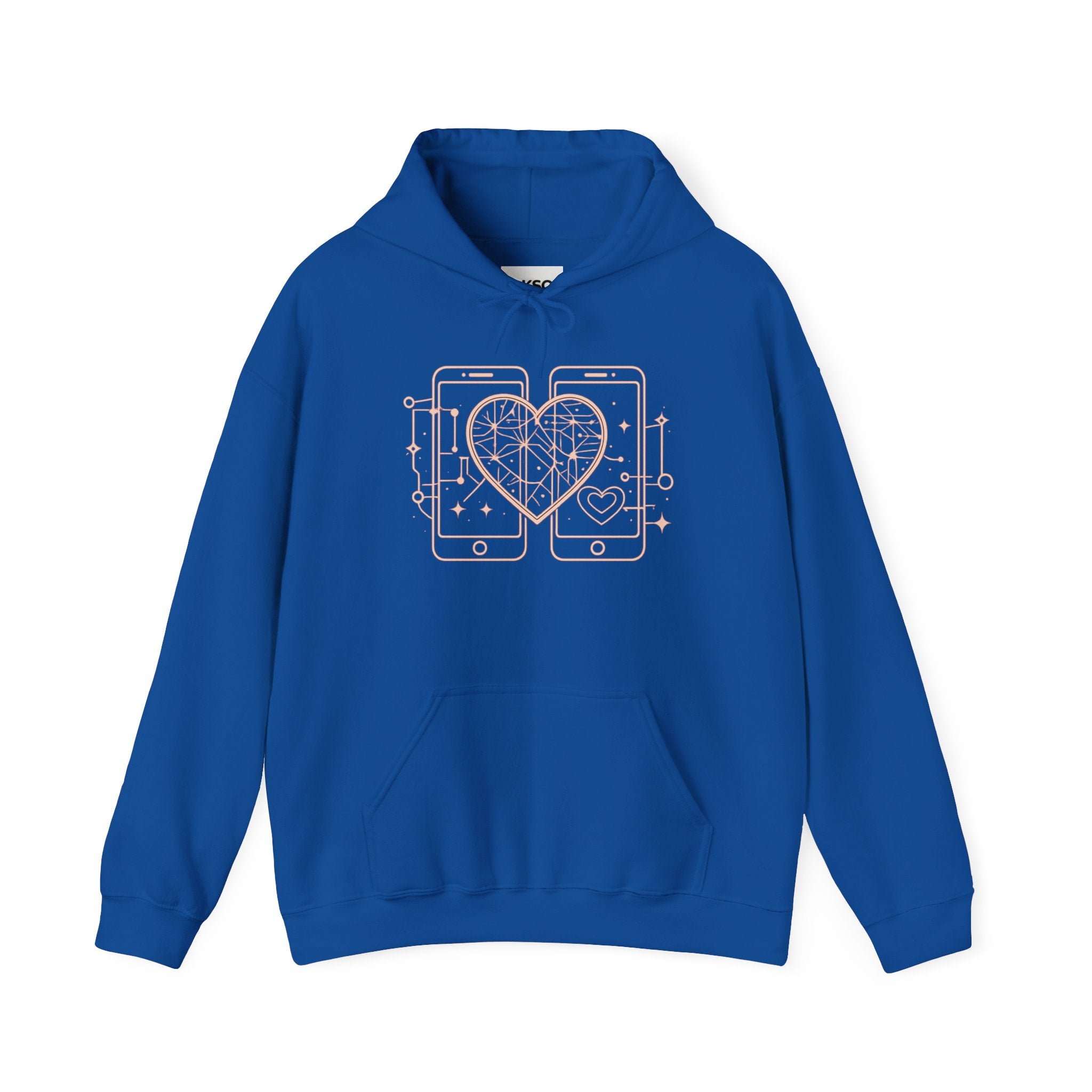 Smartphone Heart Hoodie – Matching Tech Love Pullover