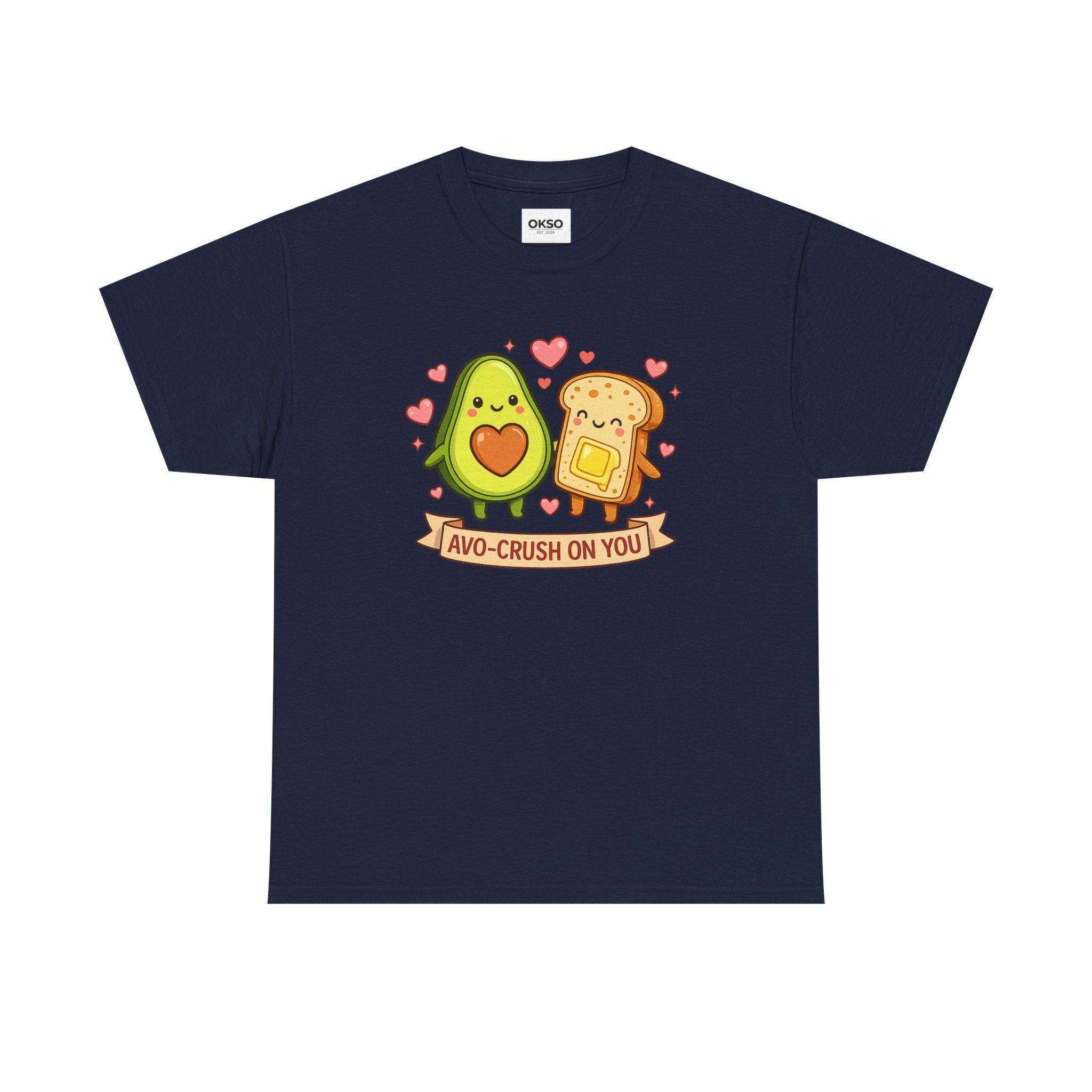 Avo-Crush On You T-Shirt — Cute Avocado & Toast Valentine Tee