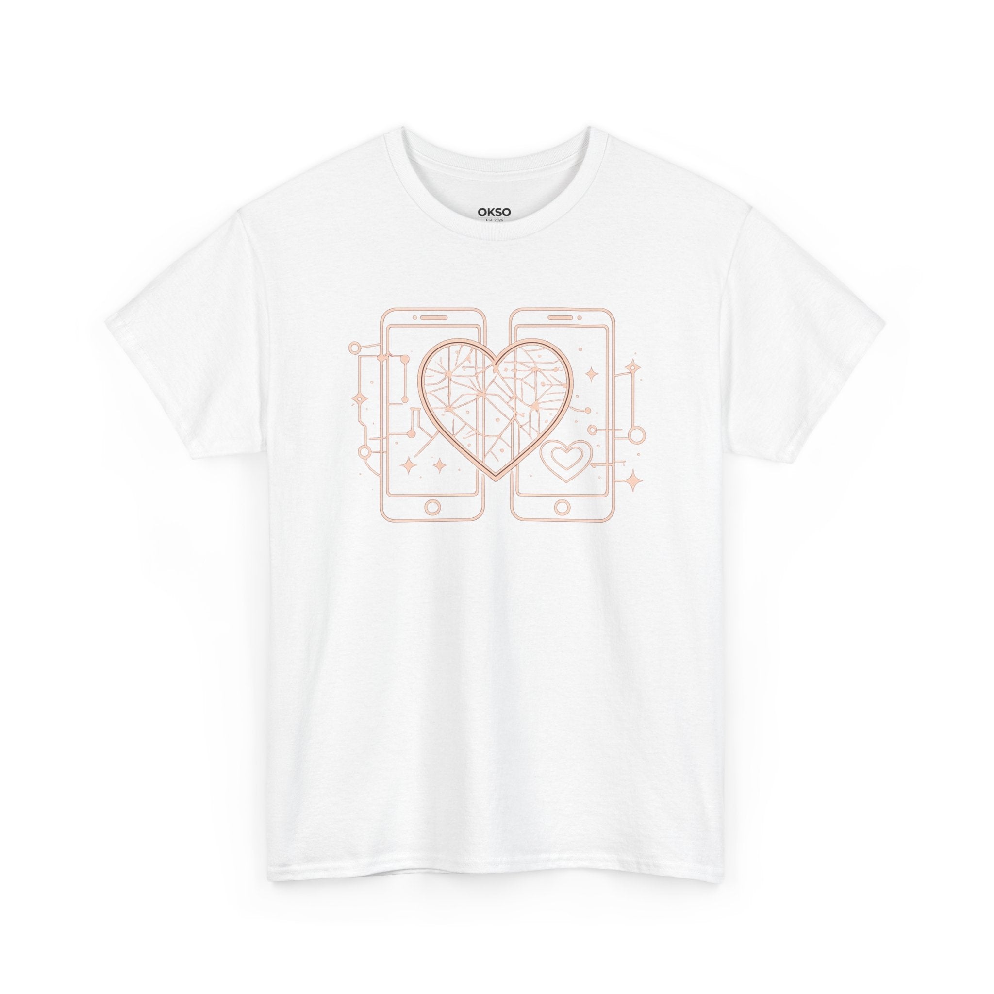 Tech Love T‑Shirt — Heartphone Graphic Tee (Valentine’s Day Gift)