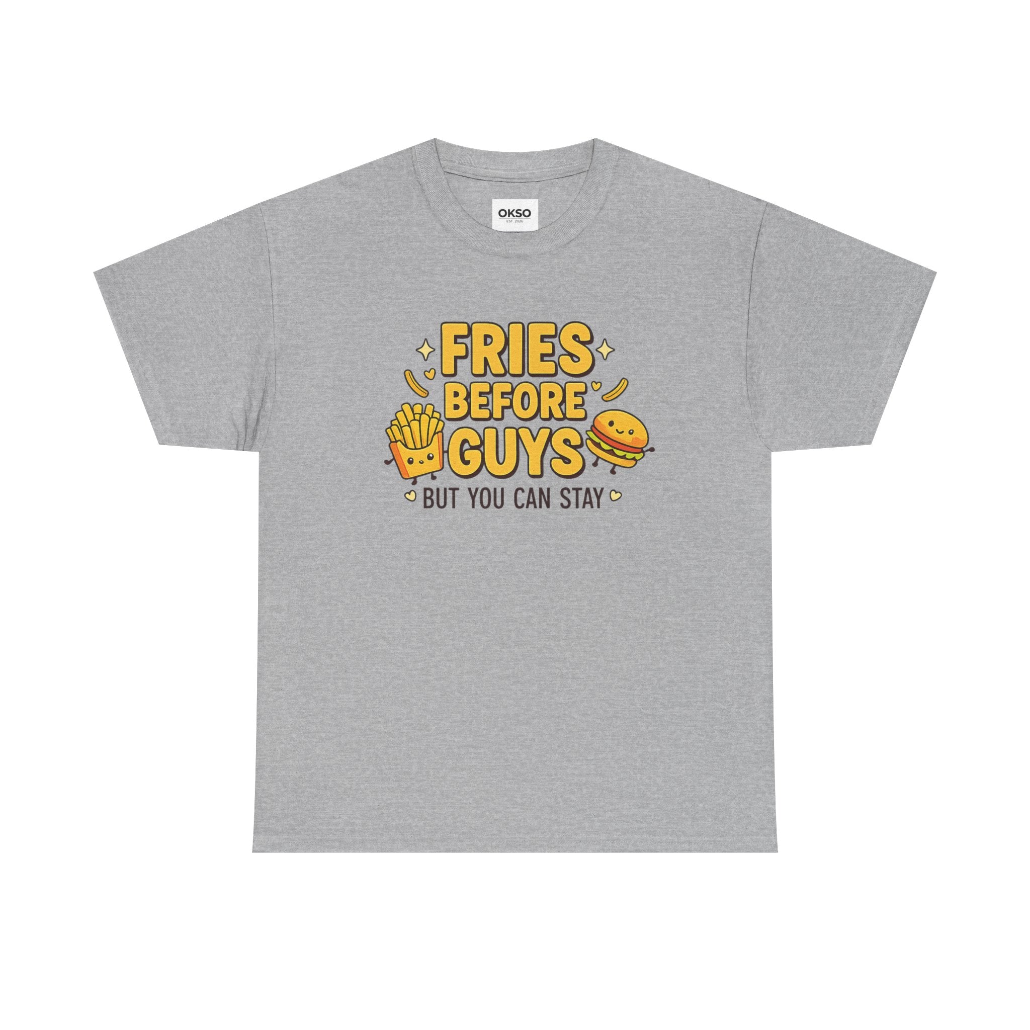 Fries Before Guys Tee — Funny Cute Foodie Graphic T-Shirt