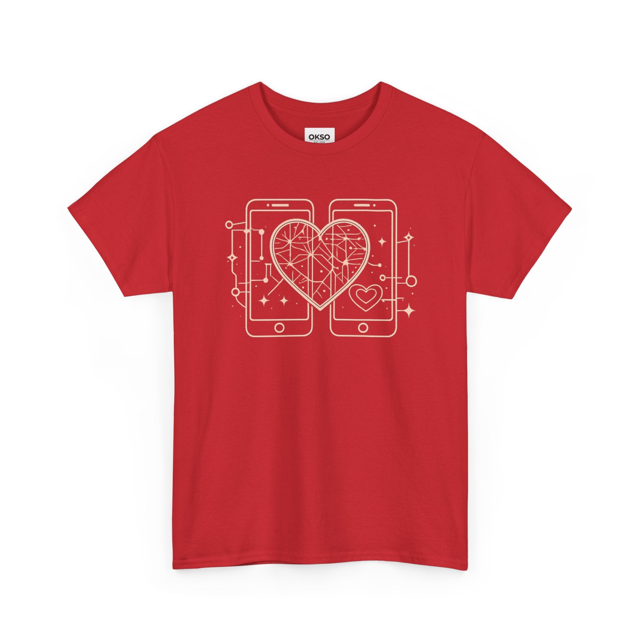 Tech Love T‑Shirt — Heartphone Graphic Tee (Valentine’s Day Gift)