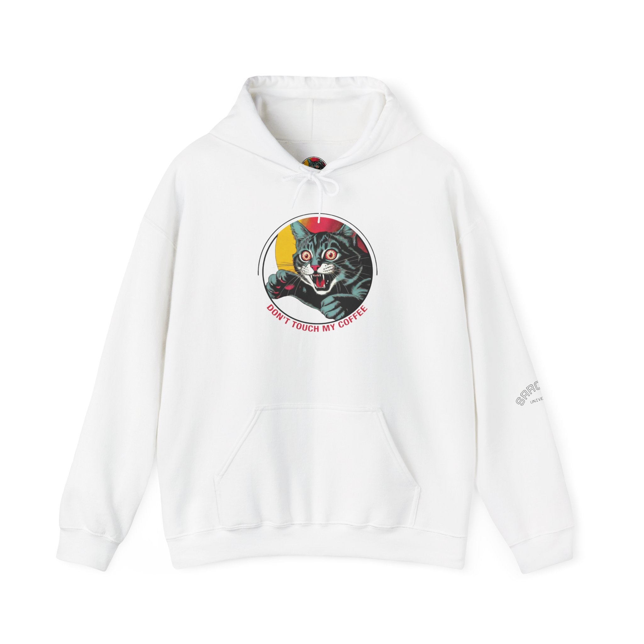 Cat Lover Hoodie — "Don't Touch My Cat" Vintage Graphic Pullover