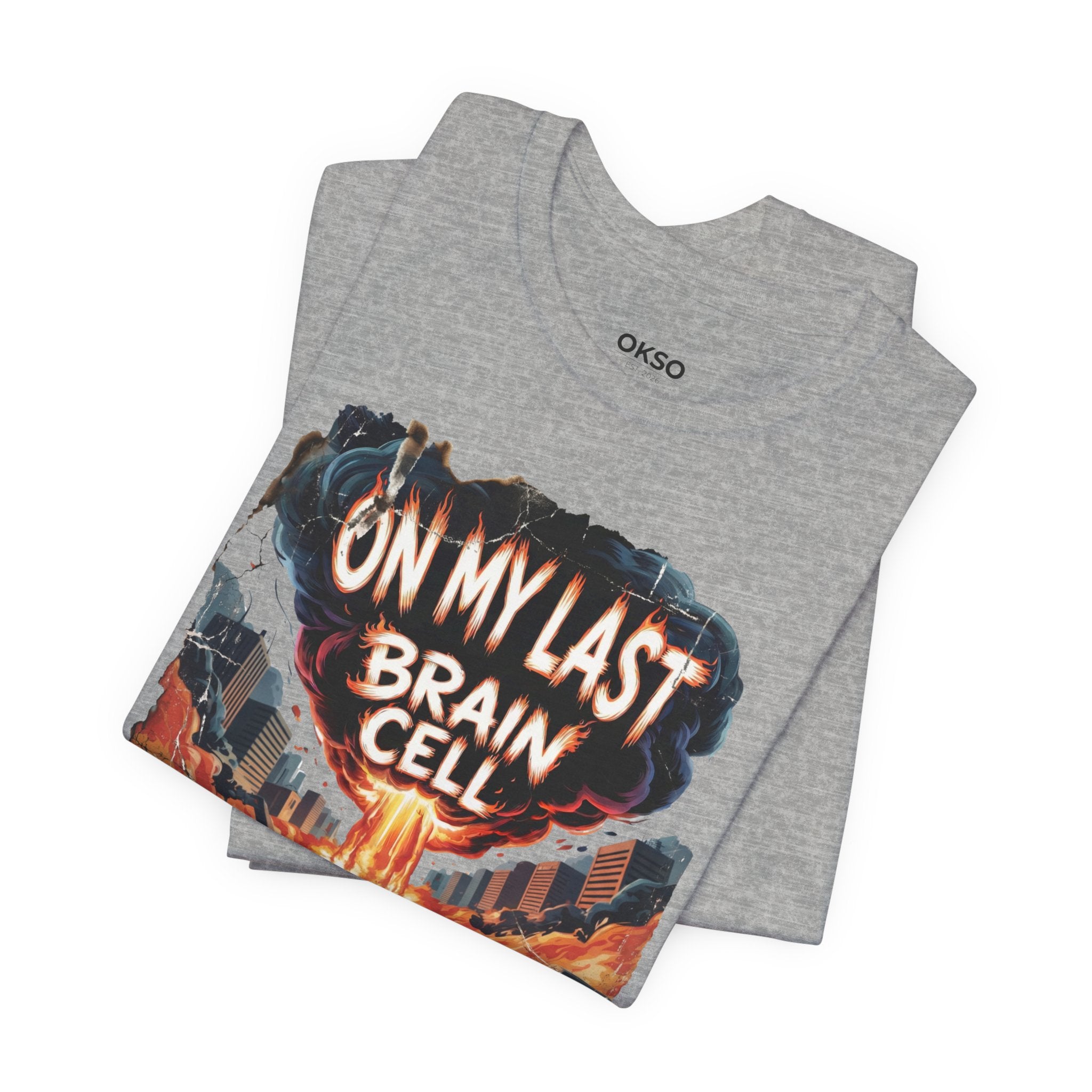 On My Last Brain Cell Tee — Retro Apocalypse Graphic T‑Shirt