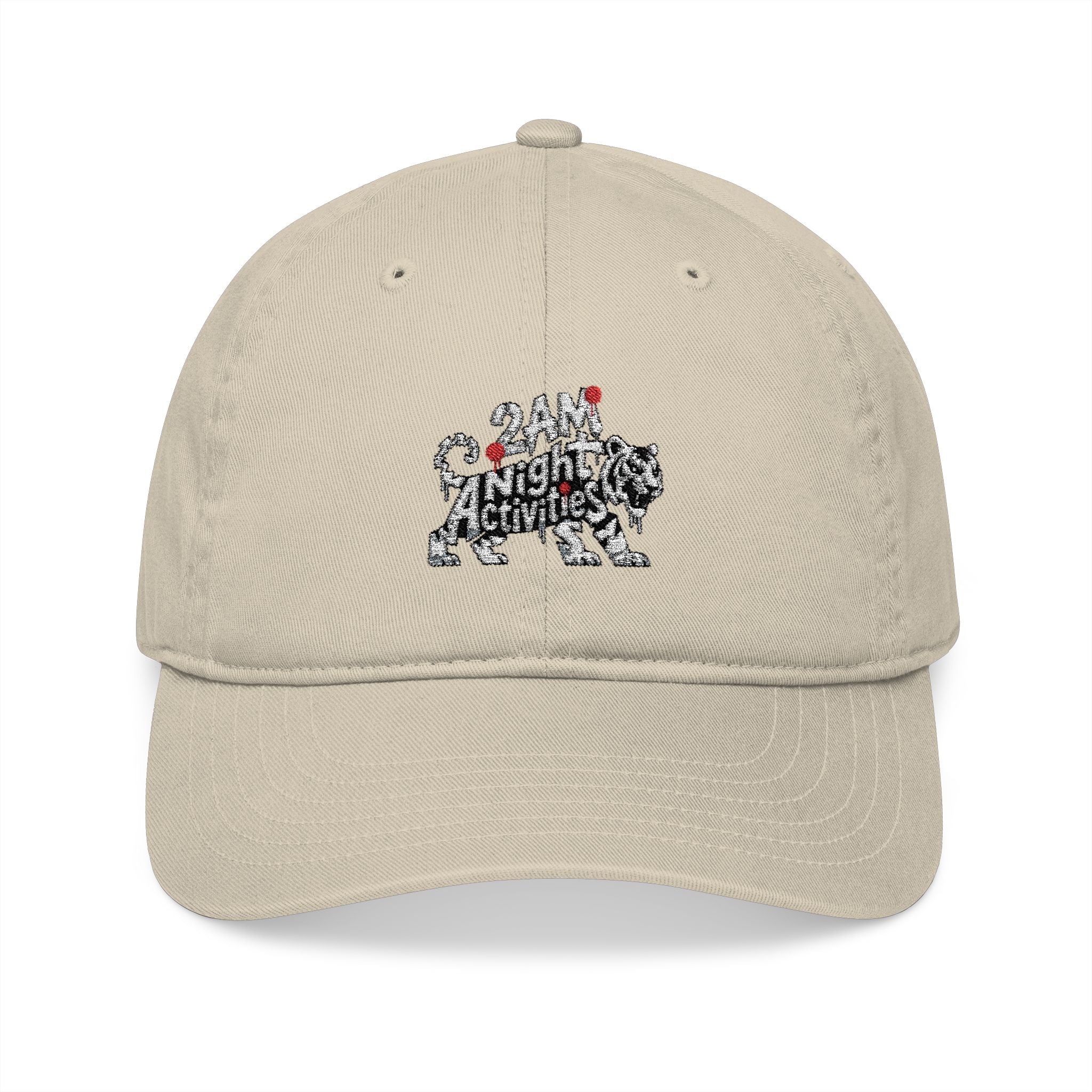 Embroidered 2am Night Activities Tiger Design Baseball Cap — Eco-Friendly Nature Hat