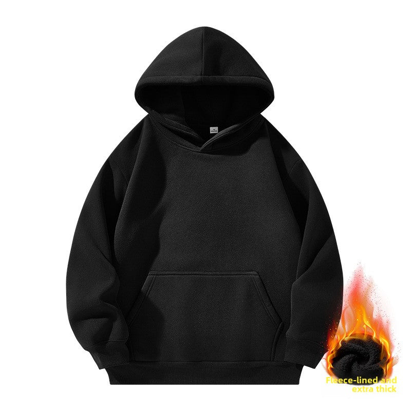 Heavyweight Fleece Lined Hooded Sweatshirt for Men and Women
