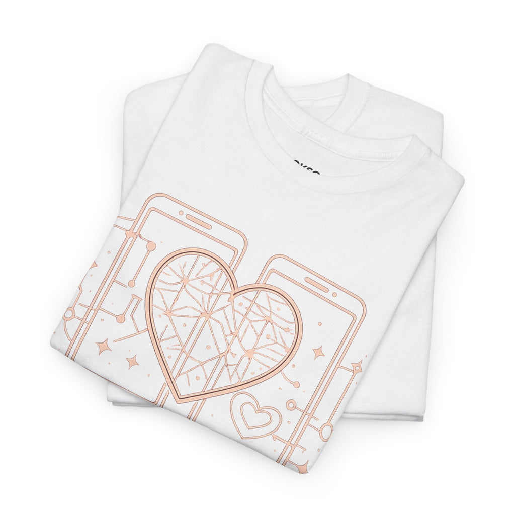 Tech Love T‑Shirt — Heartphone Graphic Tee (Valentine’s Day Gift)