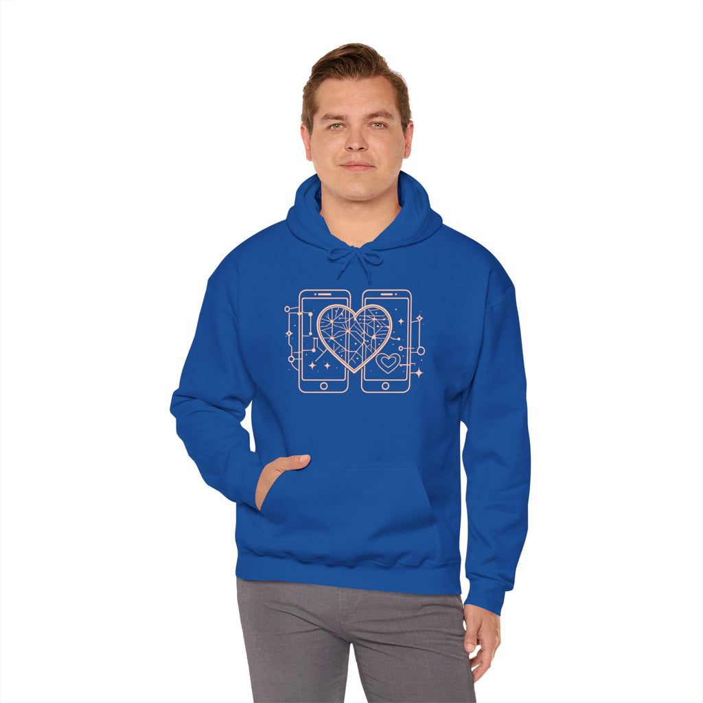 Smartphone Heart Hoodie – Matching Tech Love Pullover
