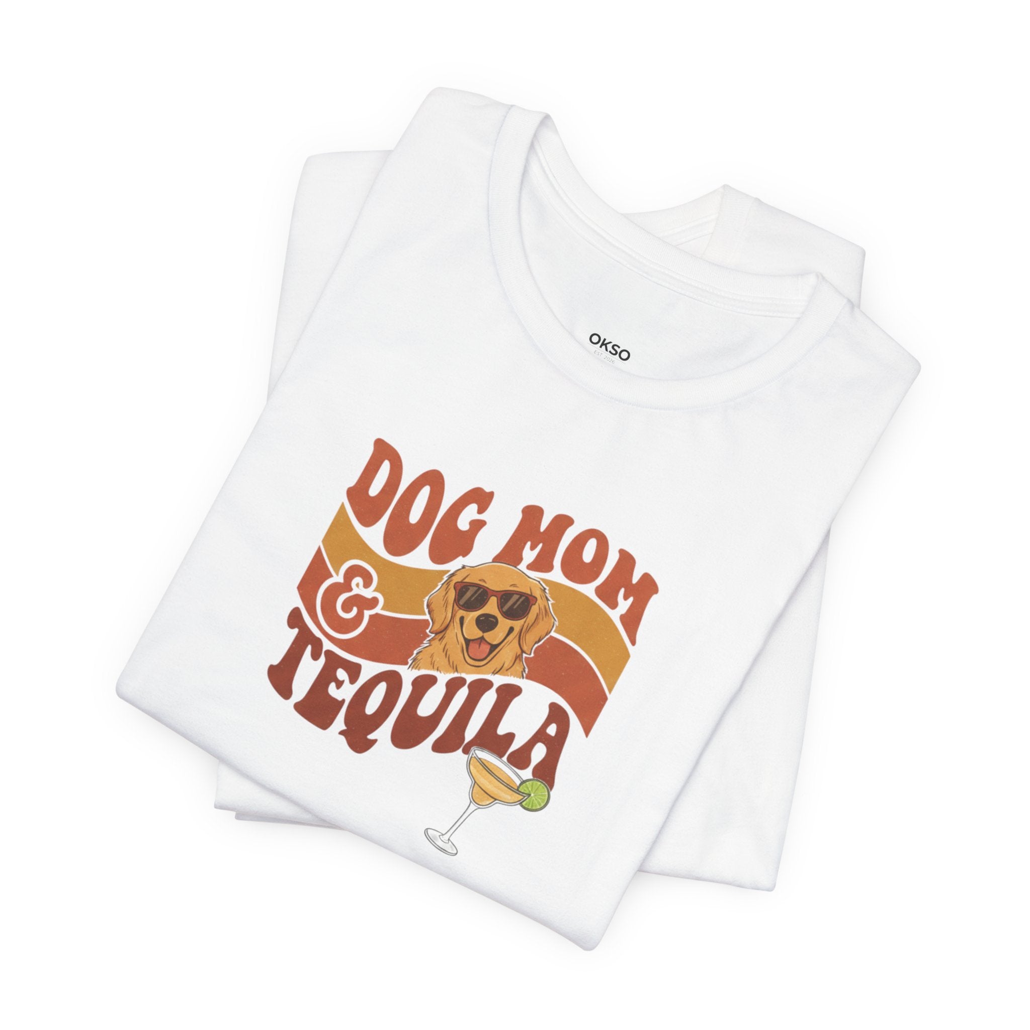 Dog Mom & Tequila T-Shirt — Funny Retro Graphic Tee for Dog Lovers