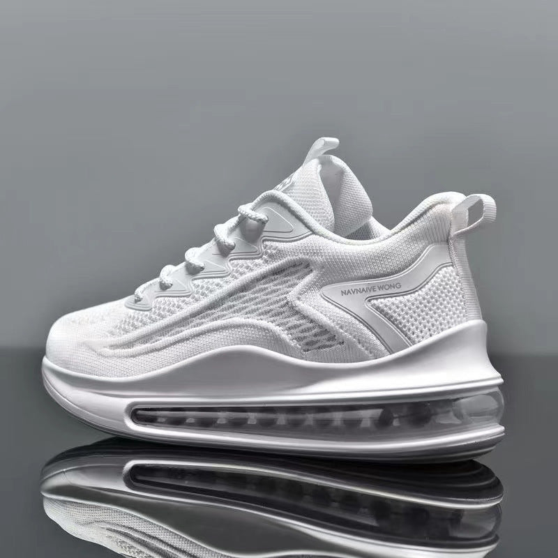 Air-cushioned height-increasing running shoes