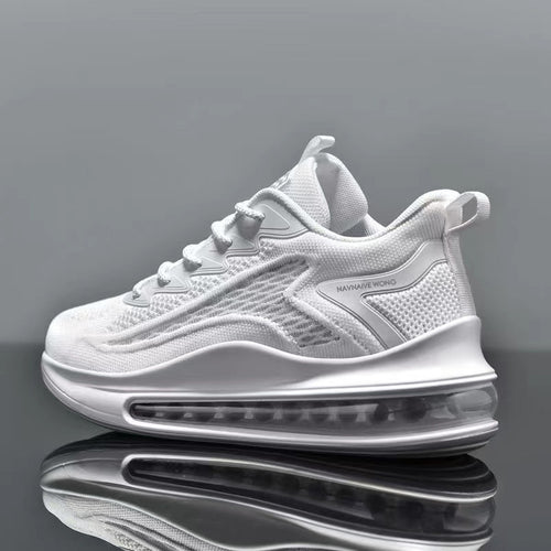 Air-cushioned height-increasing running shoes
