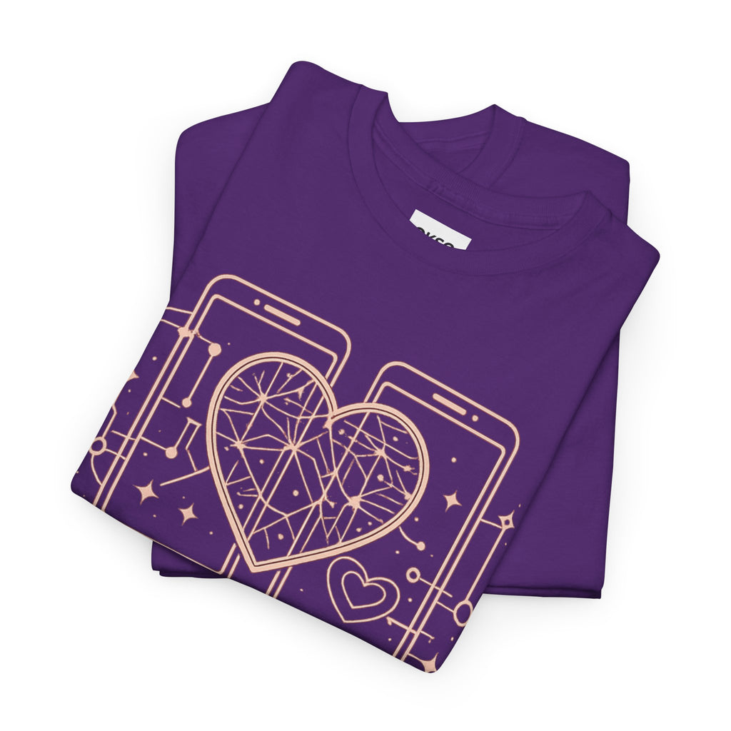 Tech Love T‑Shirt — Heartphone Graphic Tee (Valentine’s Day Gift)