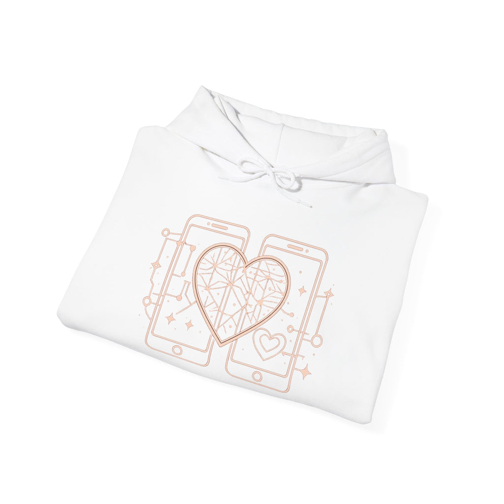 Smartphone Heart Hoodie – Matching Tech Love Pullover