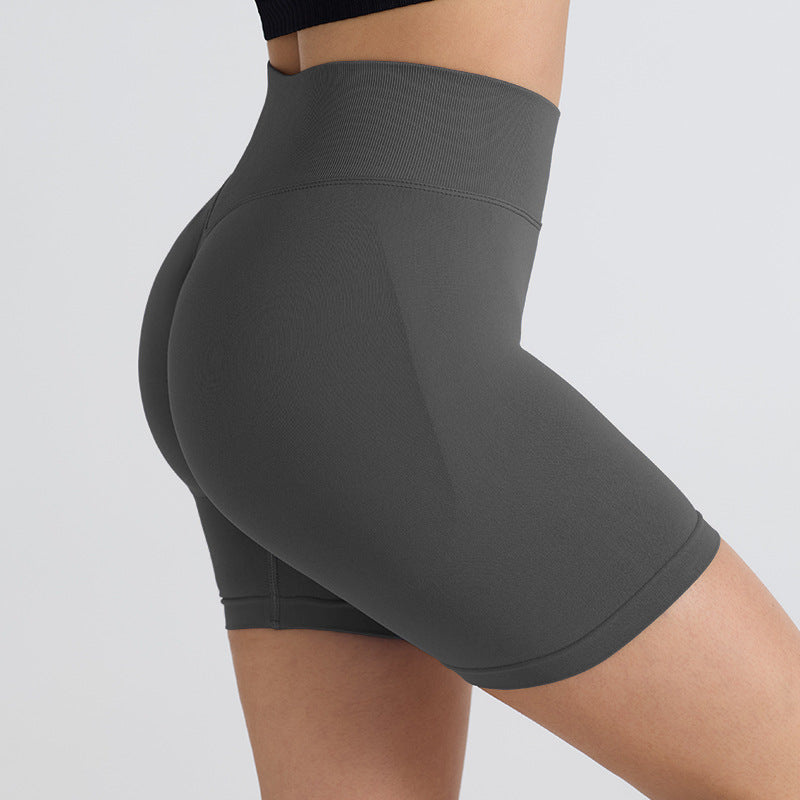 High-Waist Yoga Shorts Tummy Control Fitness Wear