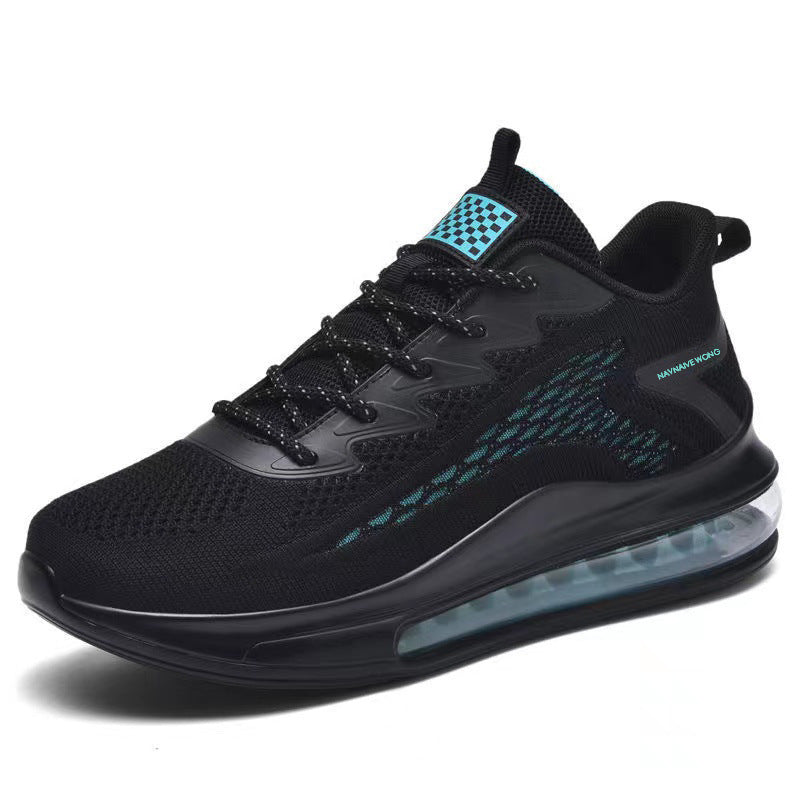 Air-cushioned height-increasing running shoes