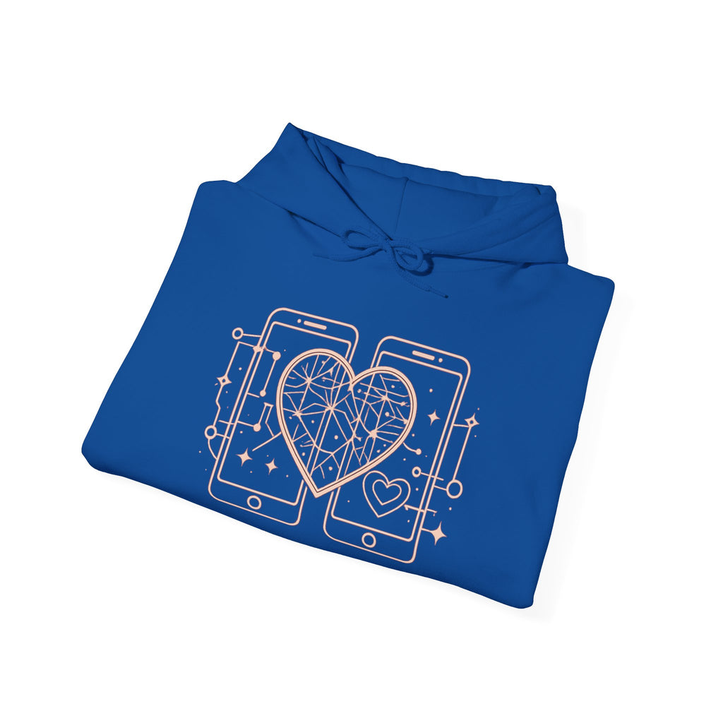 Smartphone Heart Hoodie – Matching Tech Love Pullover