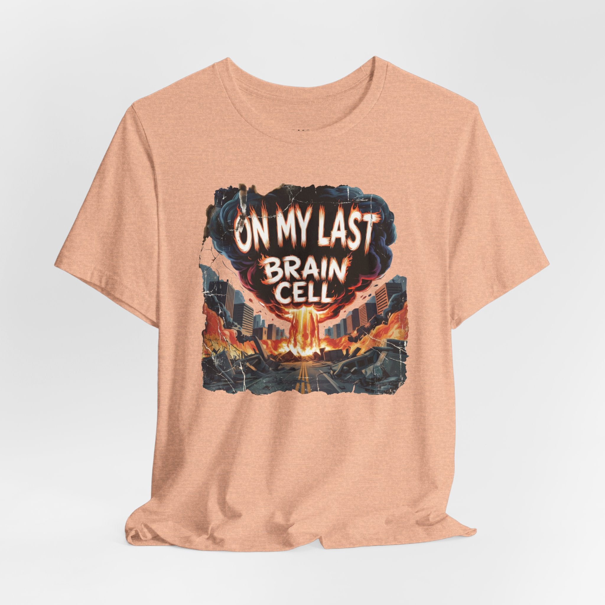 On My Last Brain Cell Tee — Retro Apocalypse Graphic T‑Shirt