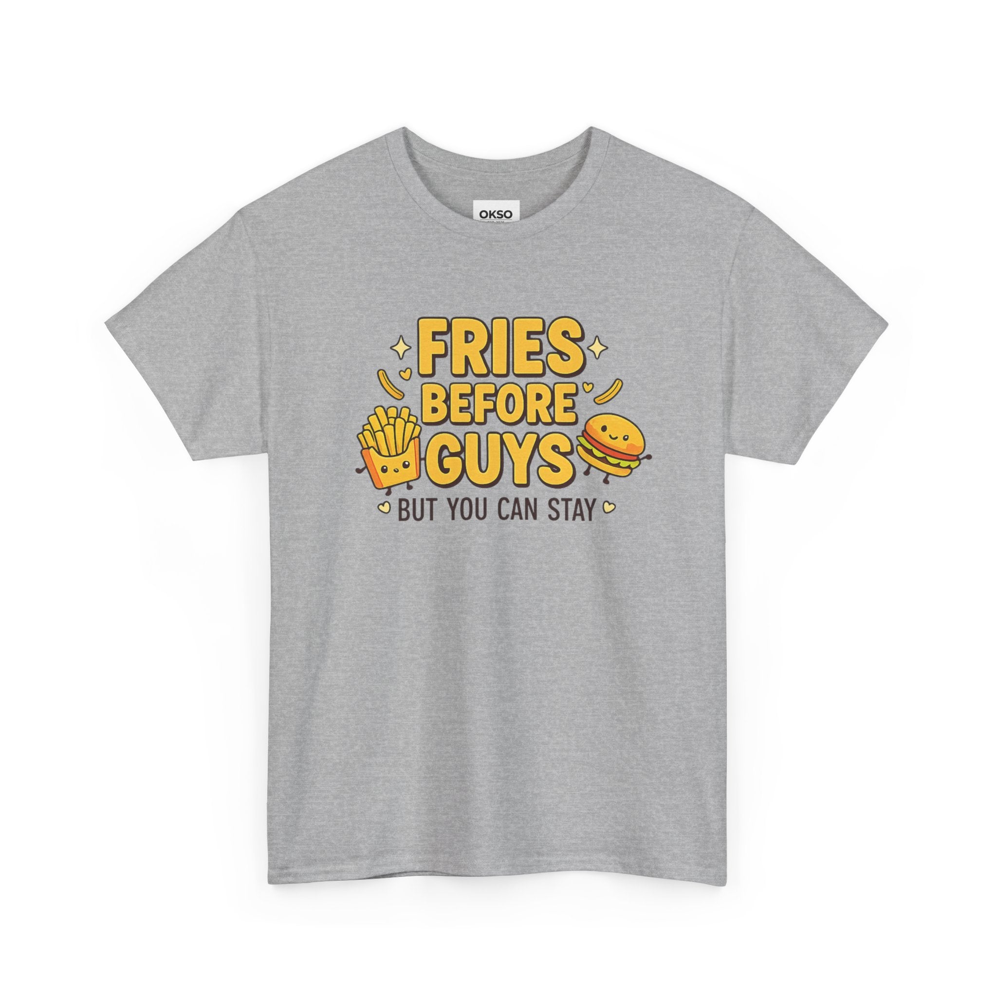 Fries Before Guys Tee — Funny Cute Foodie Graphic T-Shirt