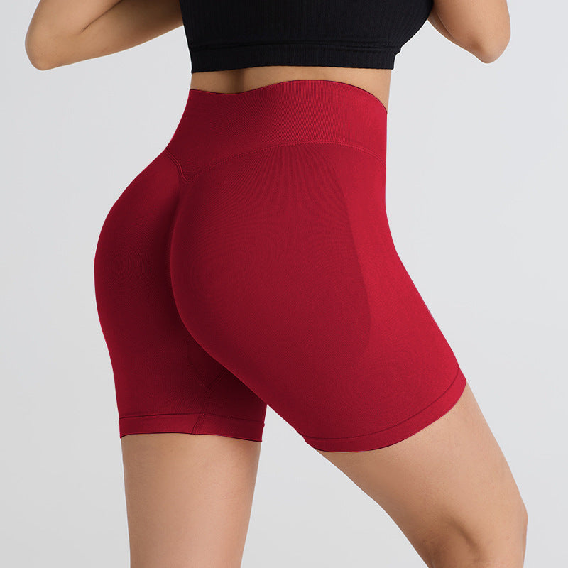 High-Waist Yoga Shorts Tummy Control Fitness Wear