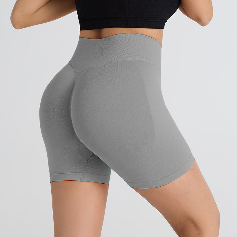 High-Waist Yoga Shorts Tummy Control Fitness Wear