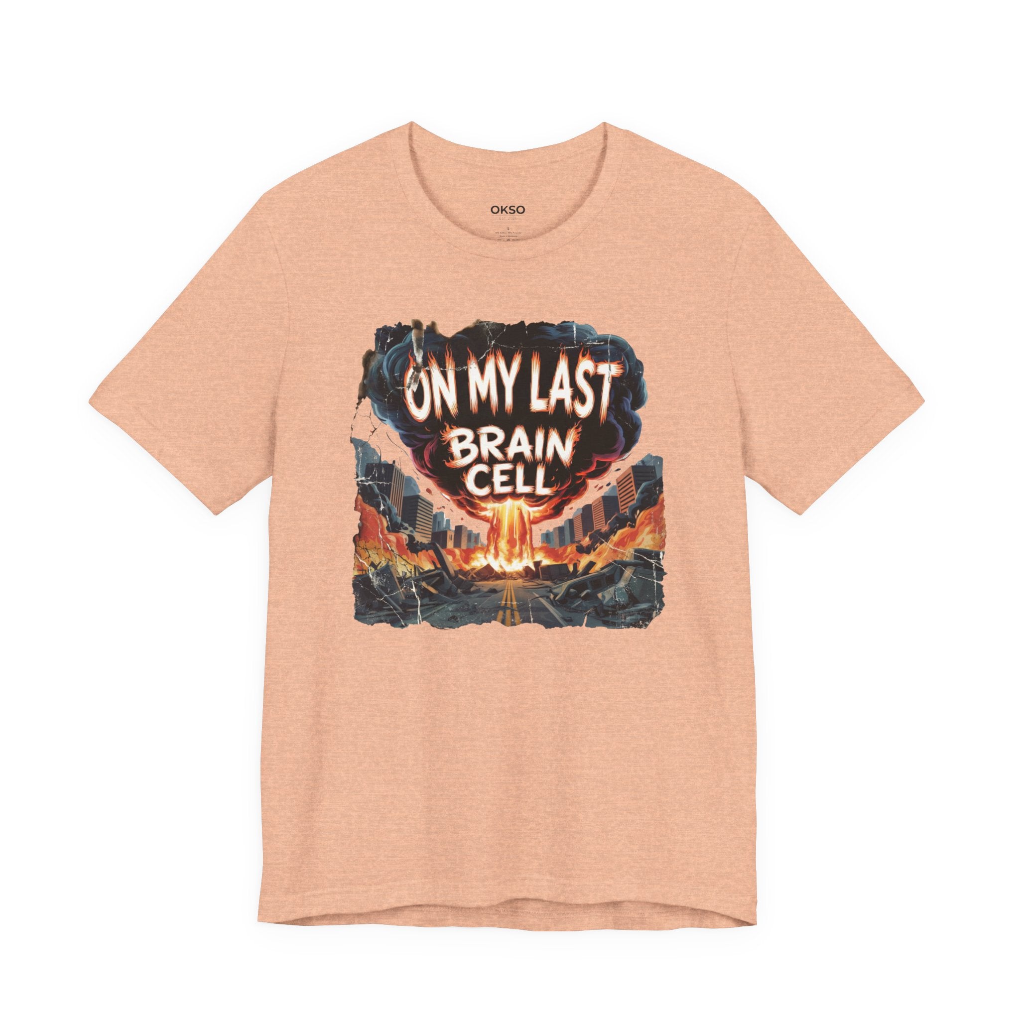 On My Last Brain Cell Tee — Retro Apocalypse Graphic T‑Shirt