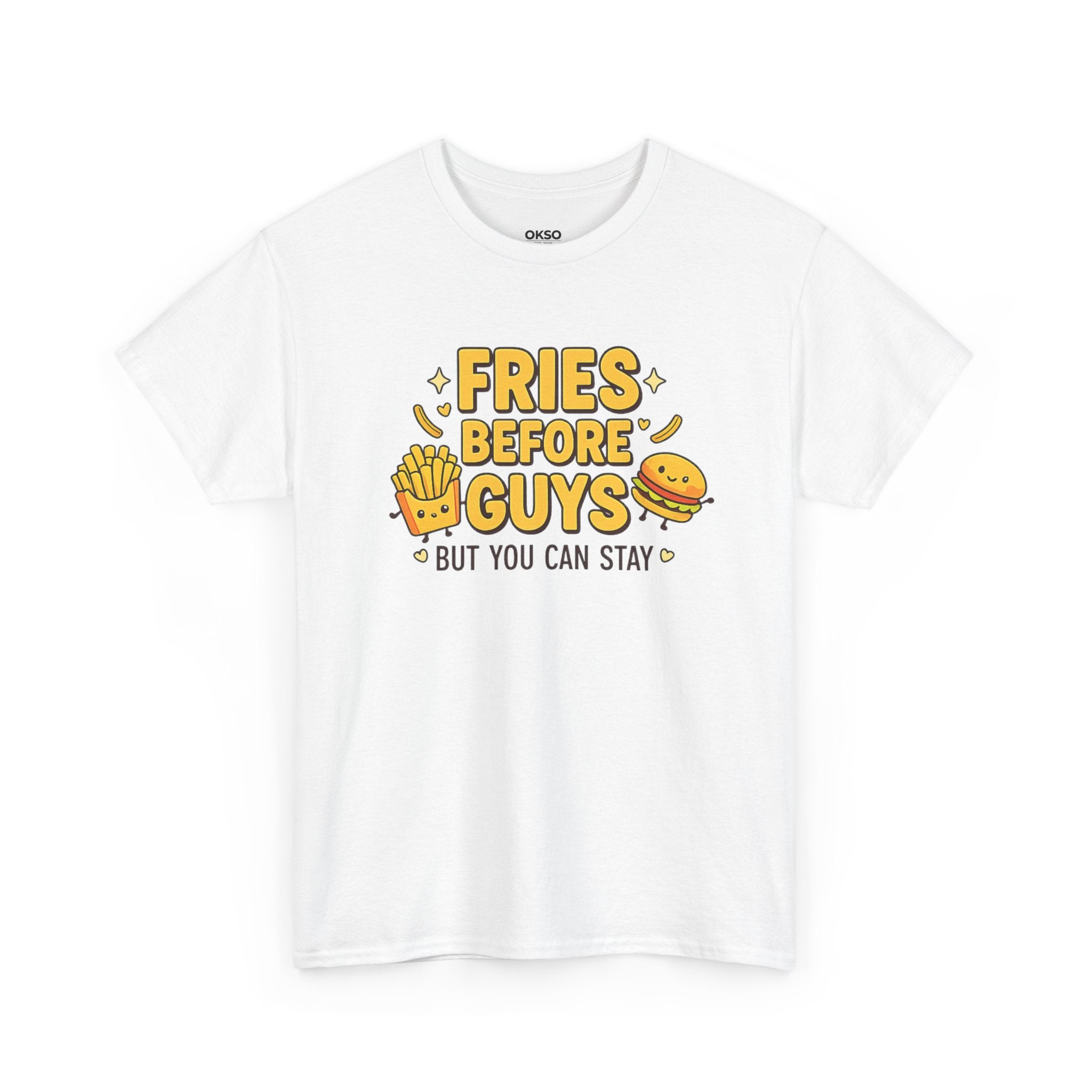 Fries Before Guys Tee — Funny Cute Foodie Graphic T-Shirt
